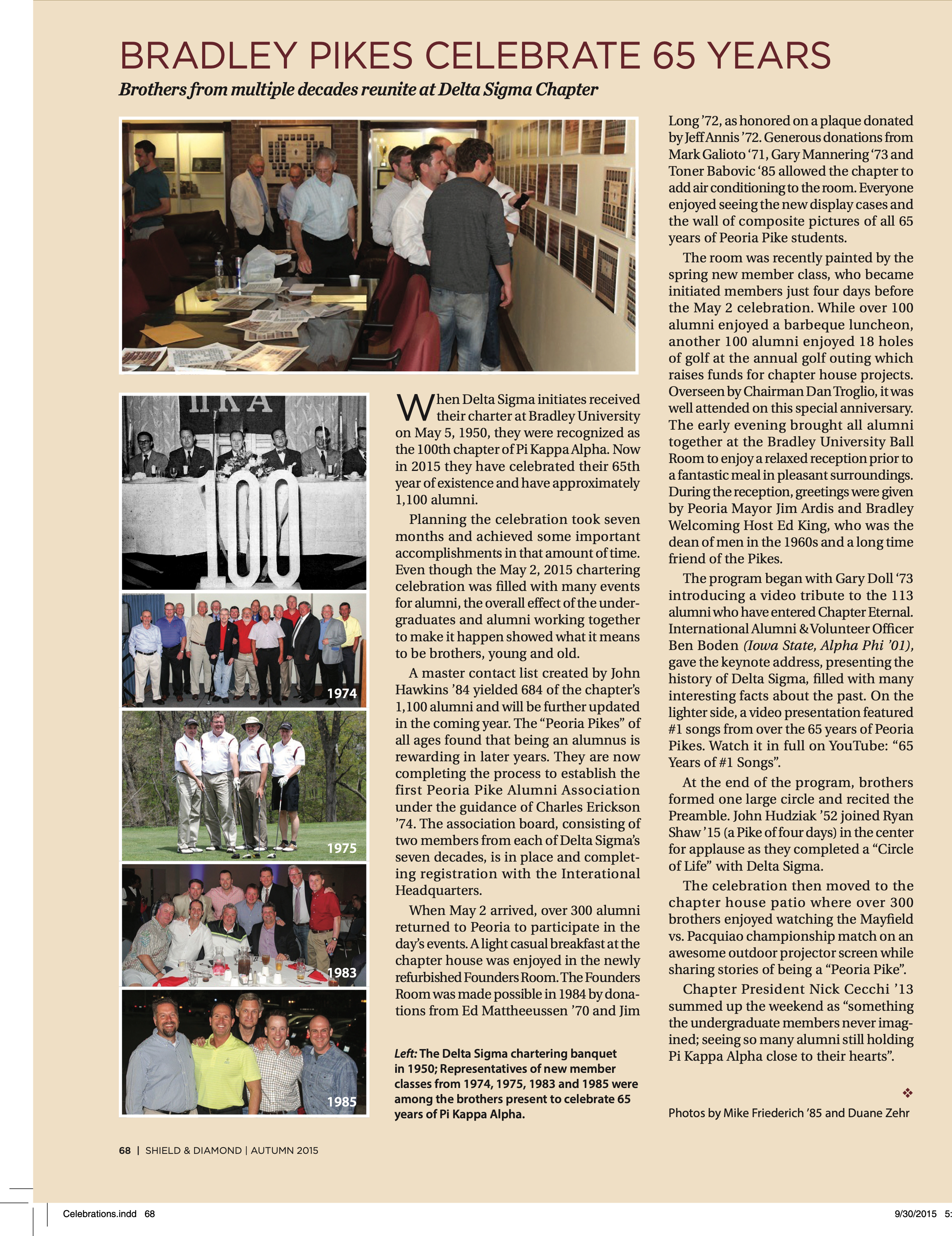 Bradley Pikes Celebrate 65 Years